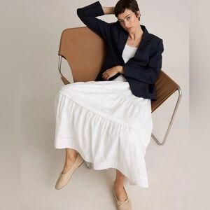 Quince 100% Organic Cotton Poplin Tiered Maxi
Skirt